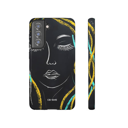 Vivid Minimalist Portrait - Samsung Case