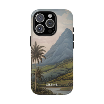 Tropical Serenity Landscape Palm Trees iPhone 16 - Tough