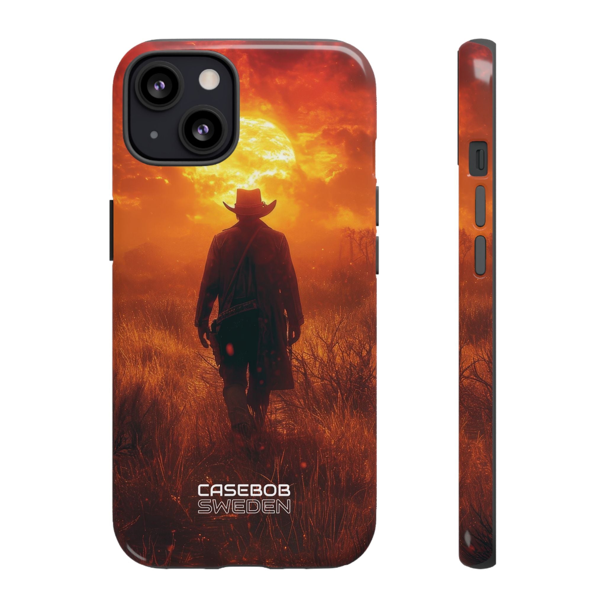 Fiery Sunset Cowboy iPhone 13 - Tough
