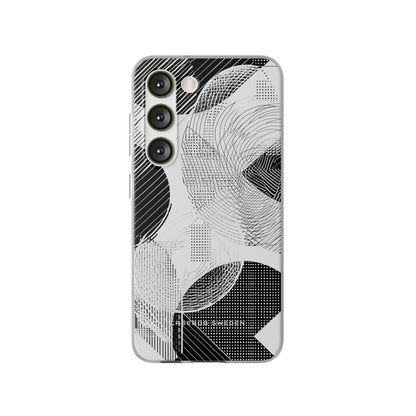 Geometric Monochrome Flow Samsung S23 - Flexi Phone Case