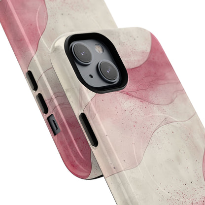 Crimson Waves iPhone 14 Plus Case - Tough+