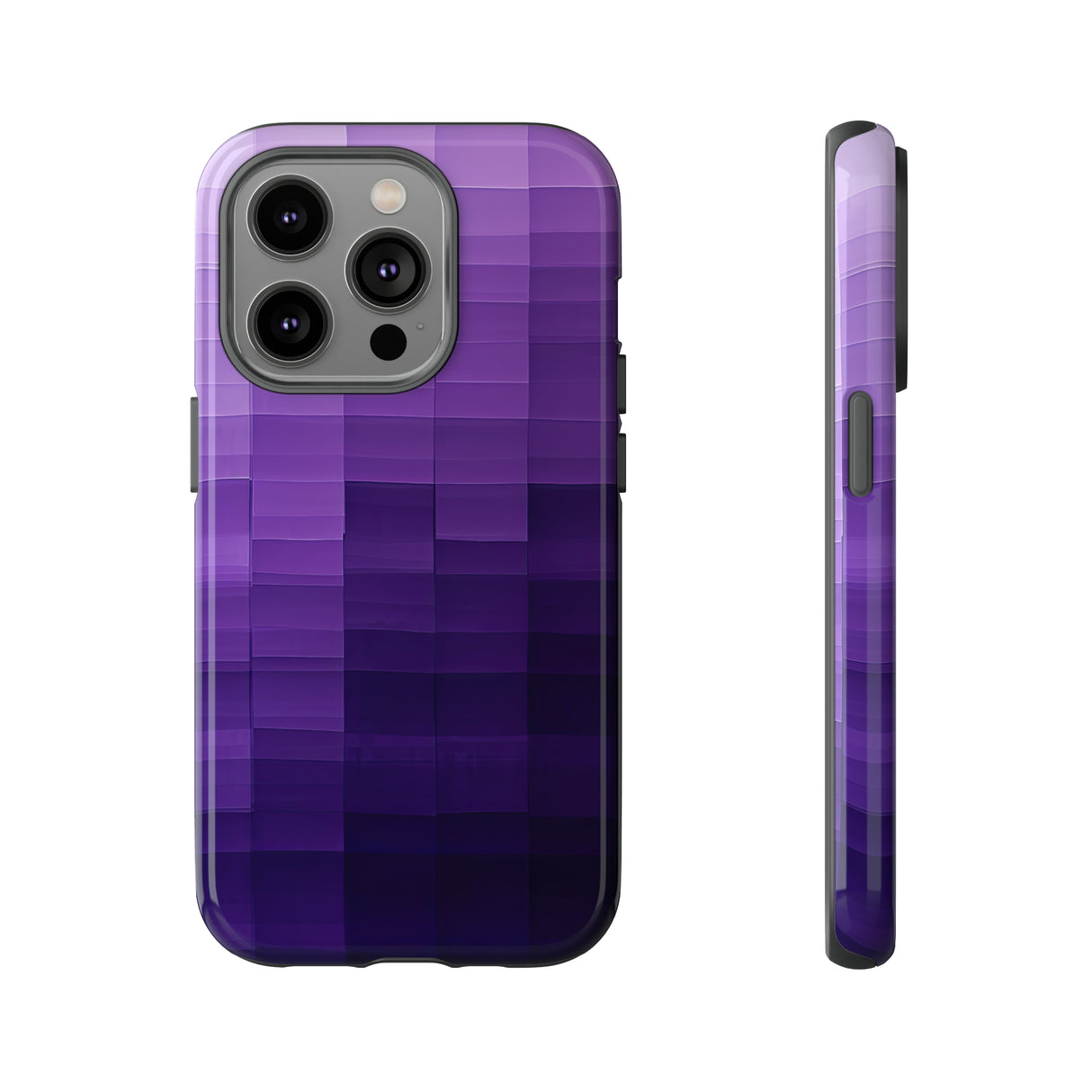 Purple Square Fusion - Protective Phone Case