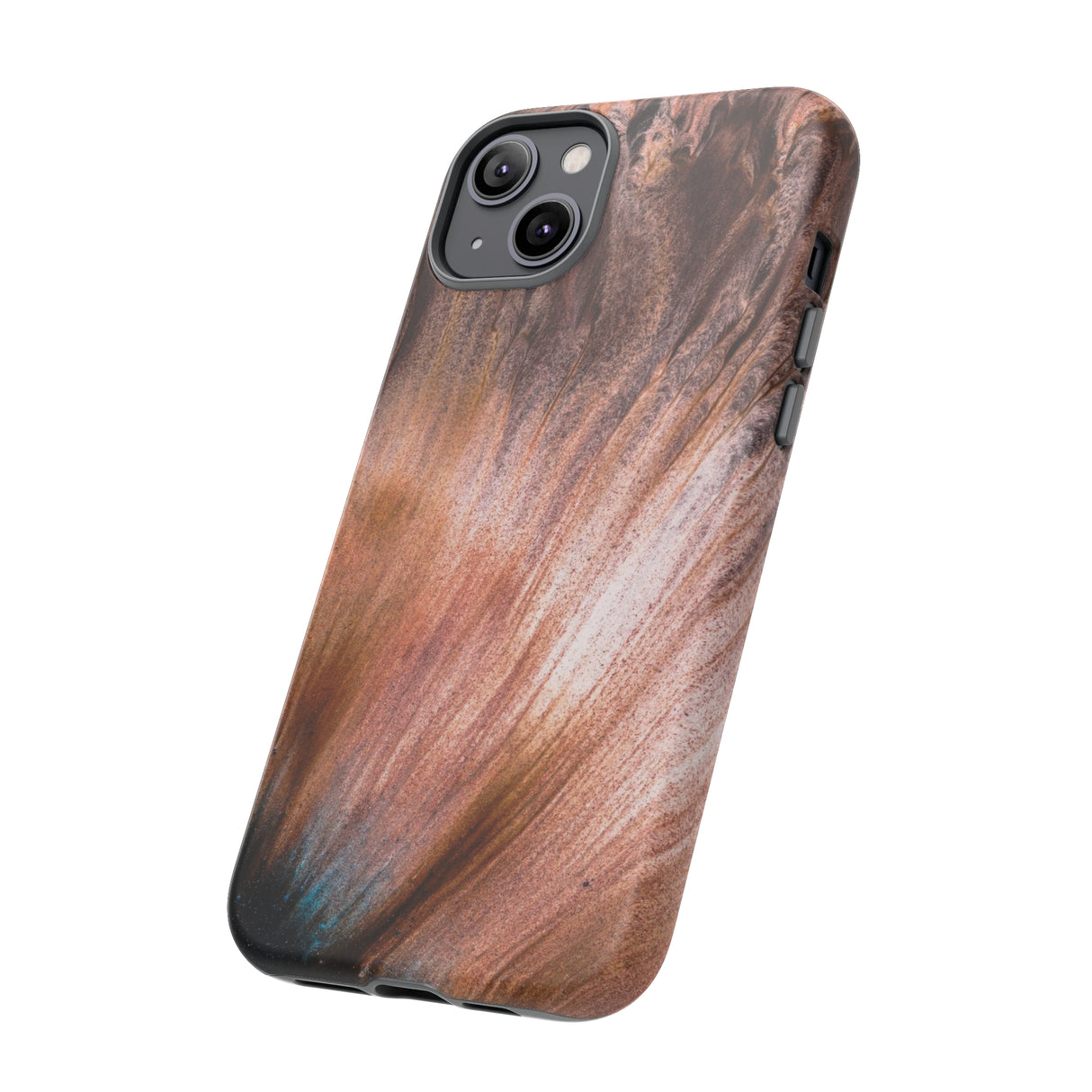 Light Brown Ink Art iPhone Case (Protective) Phone Case