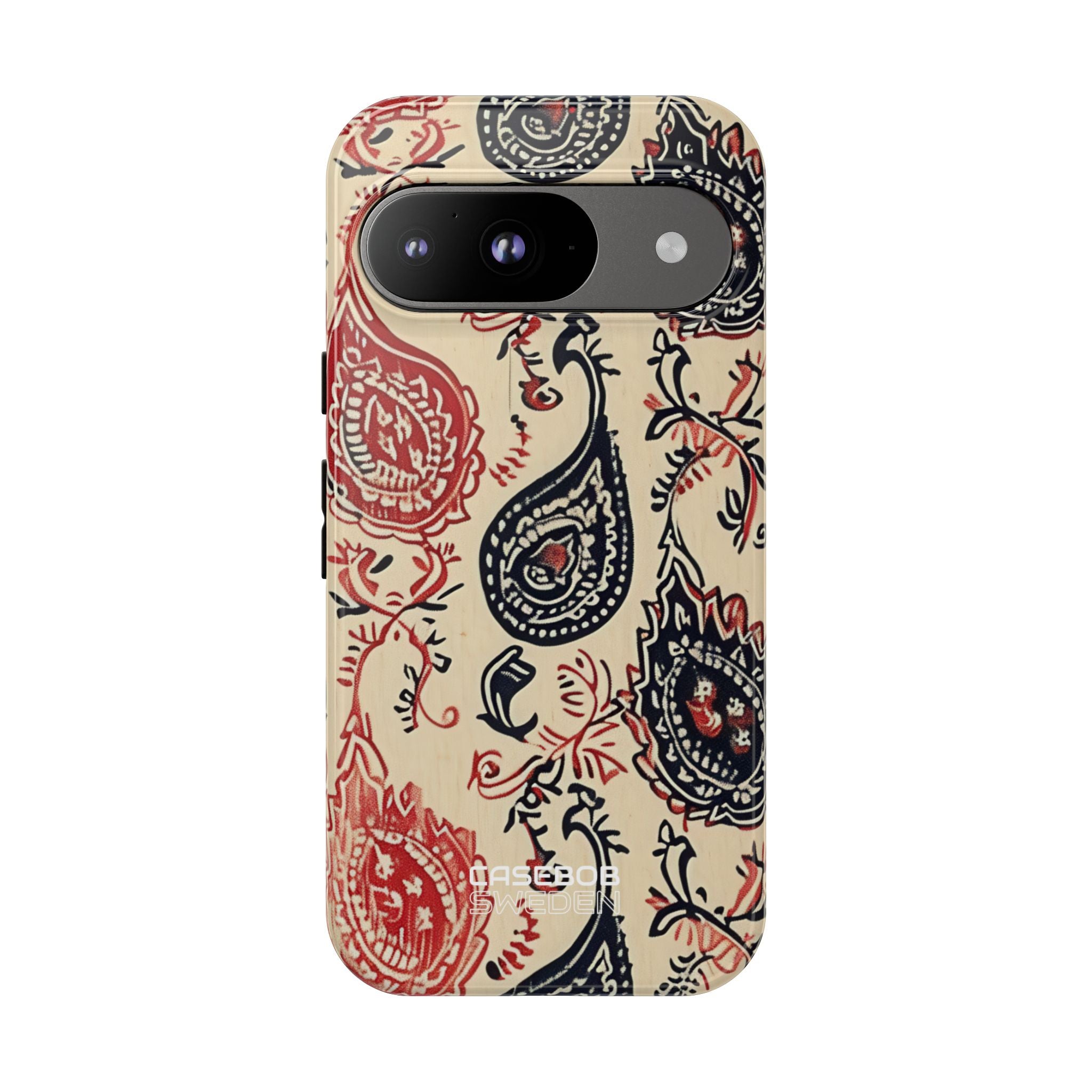 Navy Paisley Swirl Google Pixel 9 - Tough