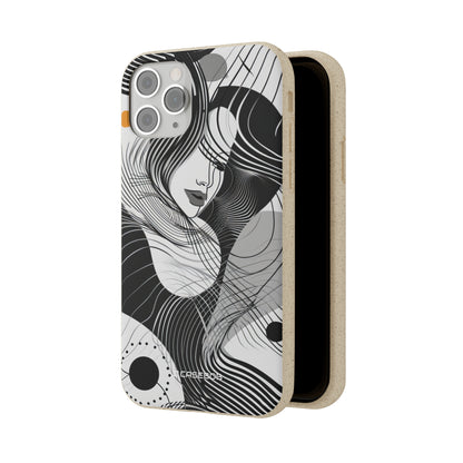 Fluid Noir Rhythm | Biodegradable Phone Case