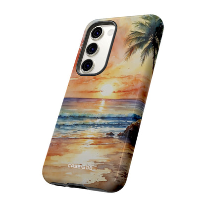 Sunset Palm Samsung S23 Case - Tough