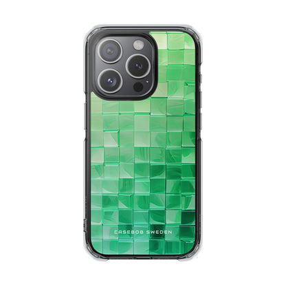 Gradient Verdegrid iPhone 15 - Clear Impact Phone Case