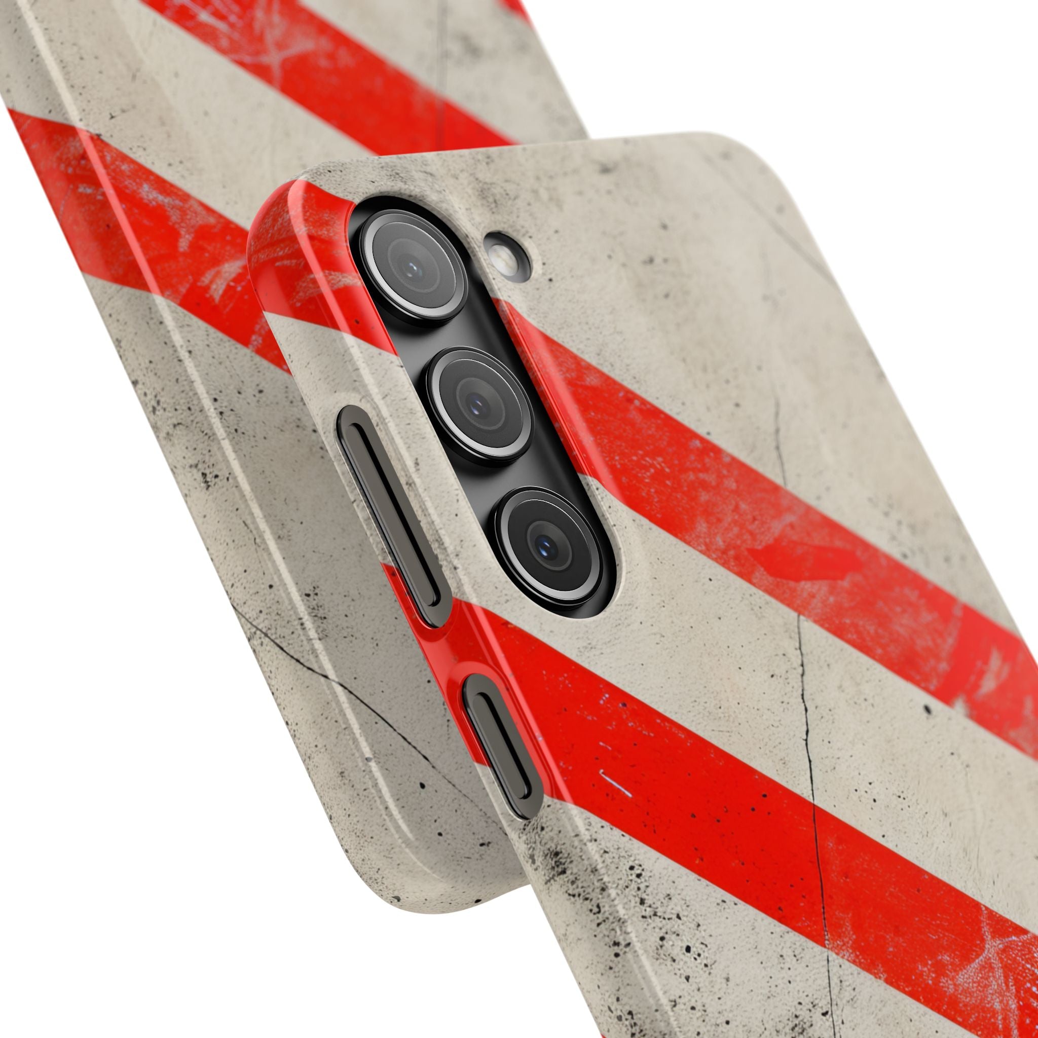 Striker Crimson Stripes Samsung S23 - Slim Phone Case