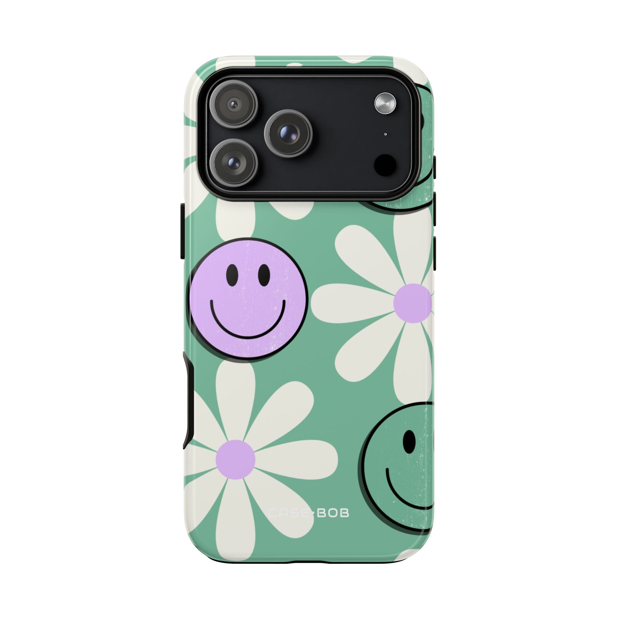Smiley Daisy Glow iPhone 17 Pro Max Case - Tough