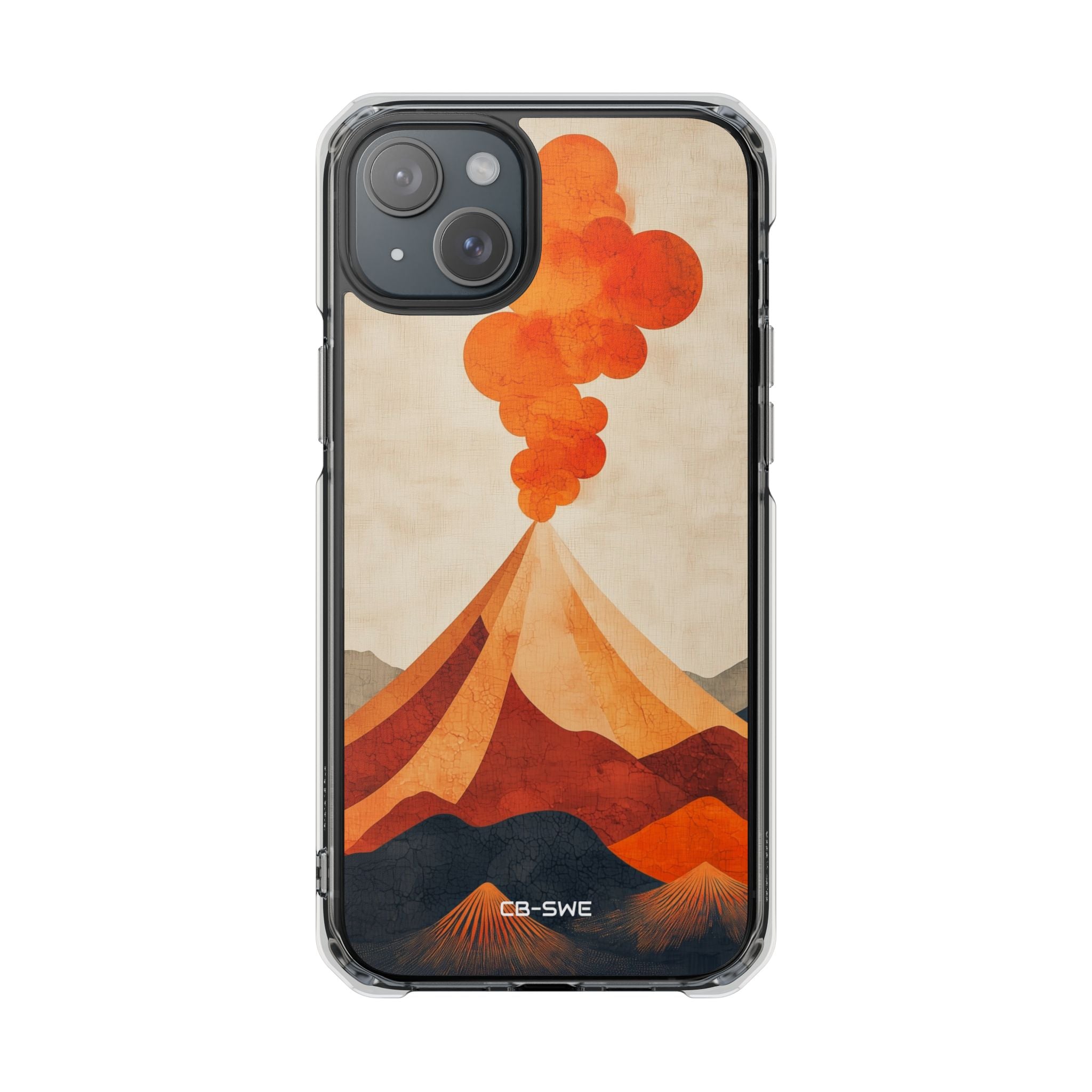 Erupting Heat Waves iPhone Case - Impact