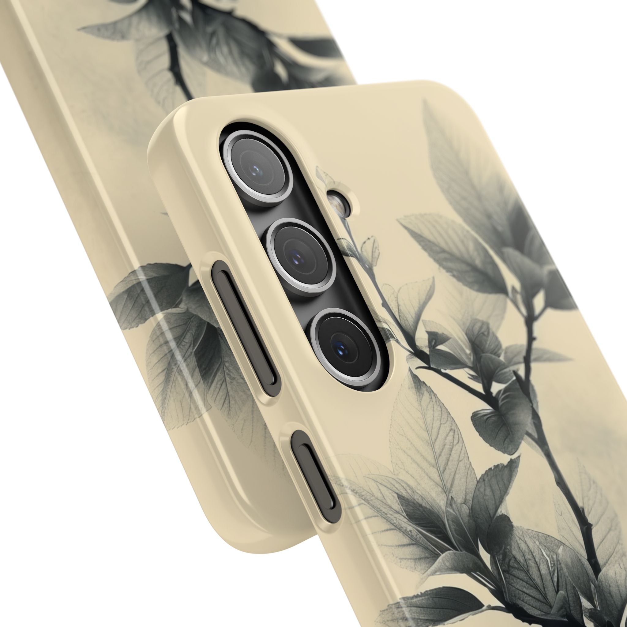 Beige Branch Art - Slim Samsung S24 Phone Case