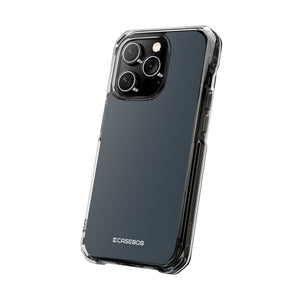 Charcoal Black | Phone Case for iPhone (Clear Impact Case - Magnetic)