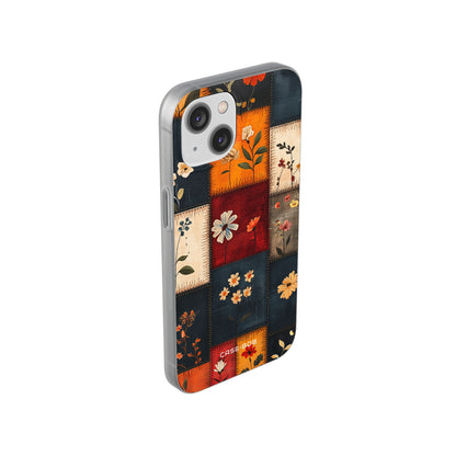 Patchwork Blooms iPhone 14 Case - Soft