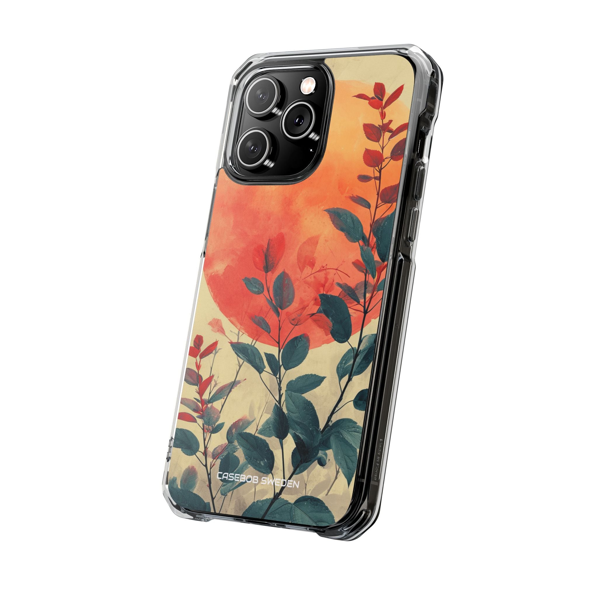 Orange Sun Harmony - Clear Impact iPhone 14 Phone Case