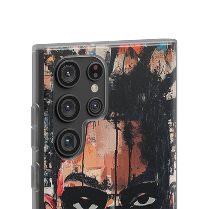 Masked Portrait Drips Samsung S22 Ultra Case - Soft