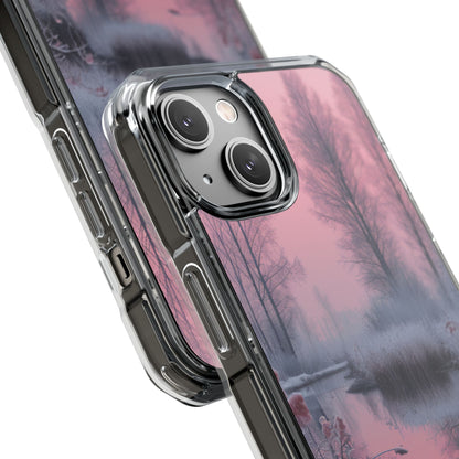 Pink Serenity Case - Clear Impact iPhone 14 Phone Case