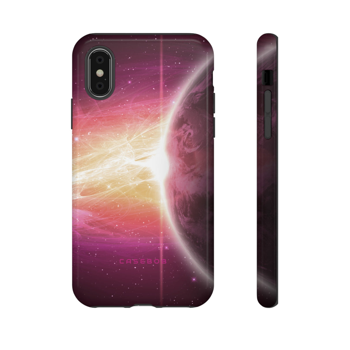 Purple Planets in Space - Protective Phone Case