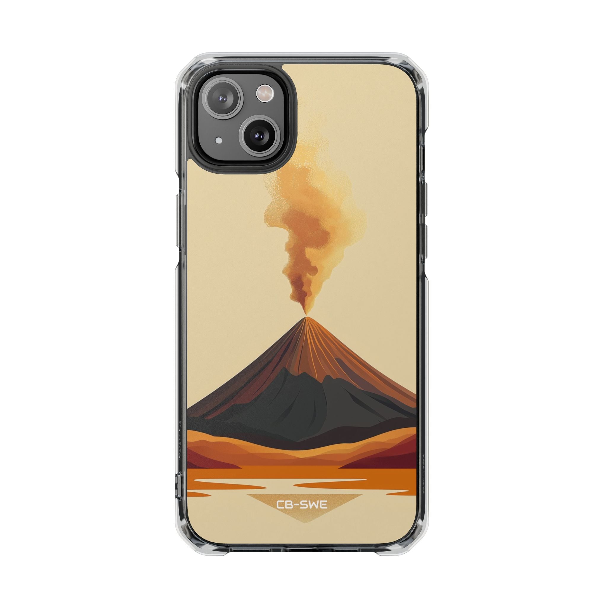 Volcano Erupts Brightly iPhone Case - Impact