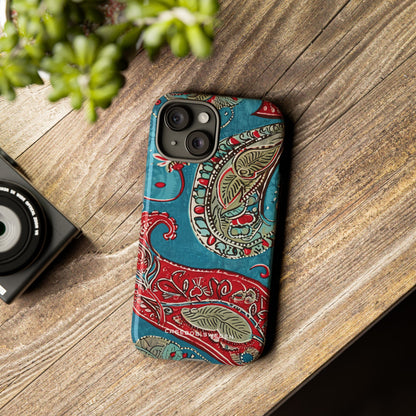 Vintage Paisley Elegance iPhone 15 - Tough Phone Case