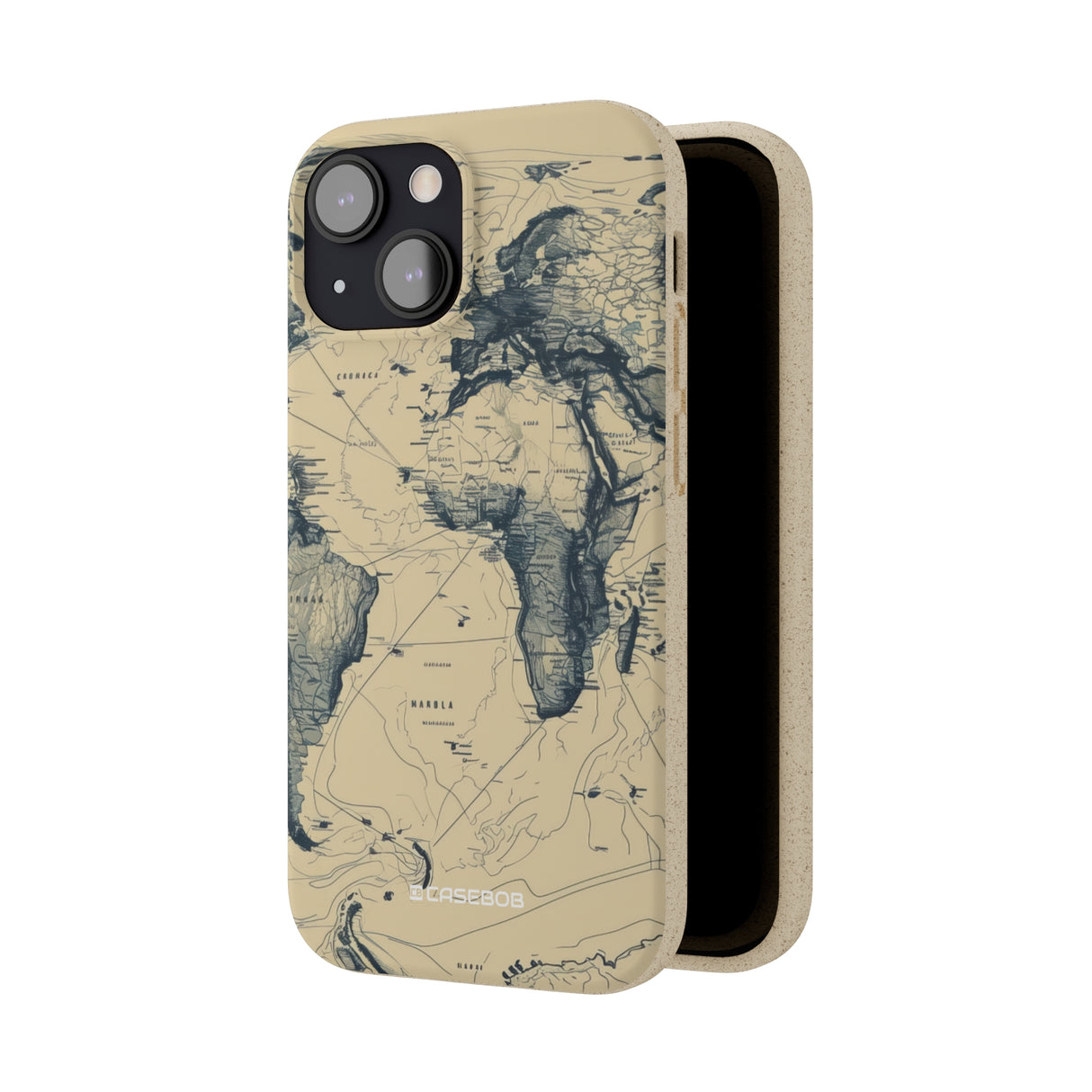 Vintage World Map | Biodegradable Phone Case