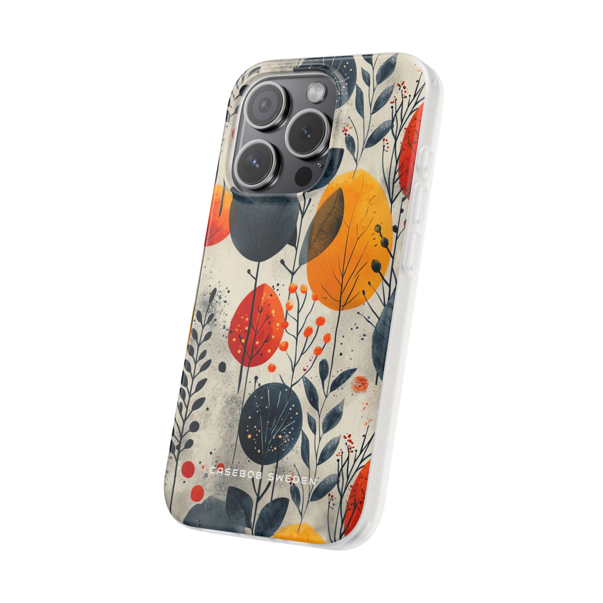 Vibrant Leaf Harmony iPhone 15 - Flexi Phone Case