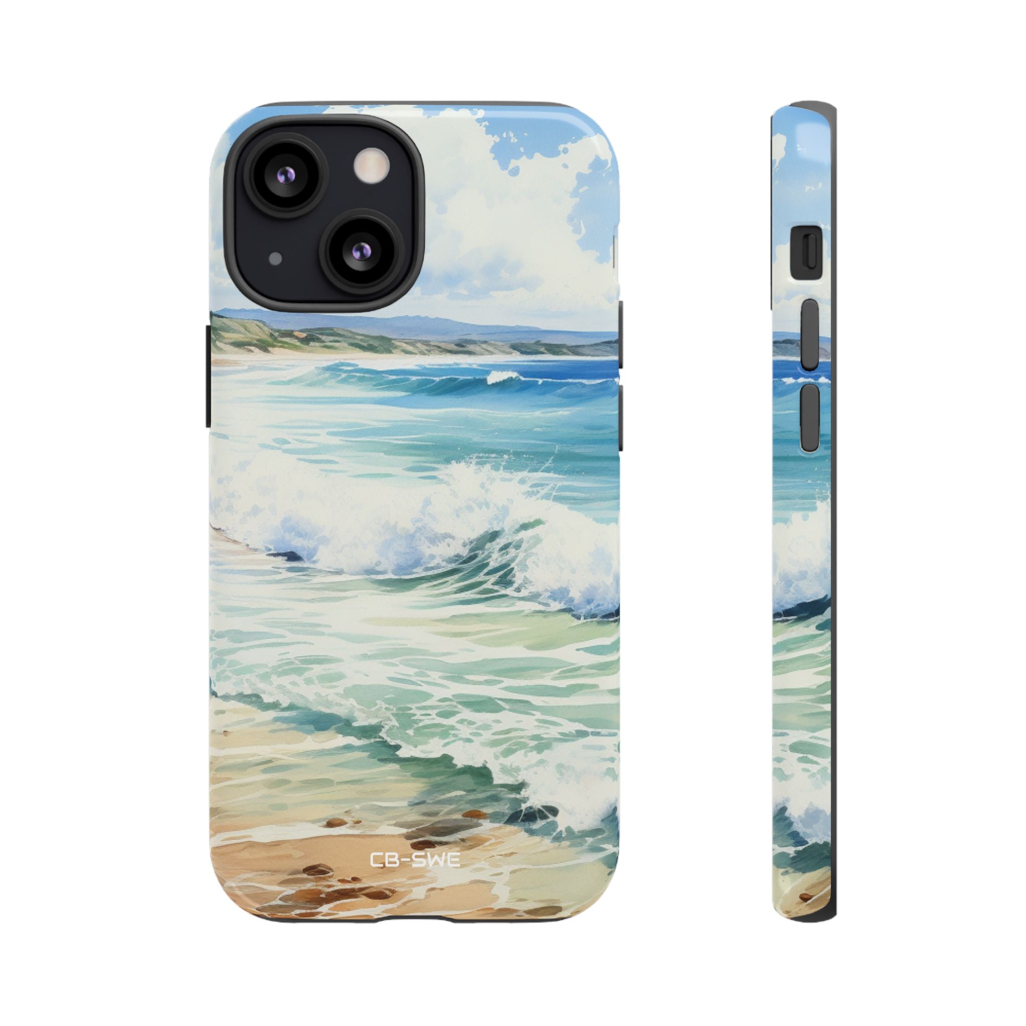 Serene Coastal Watercolors - iPhone Case
