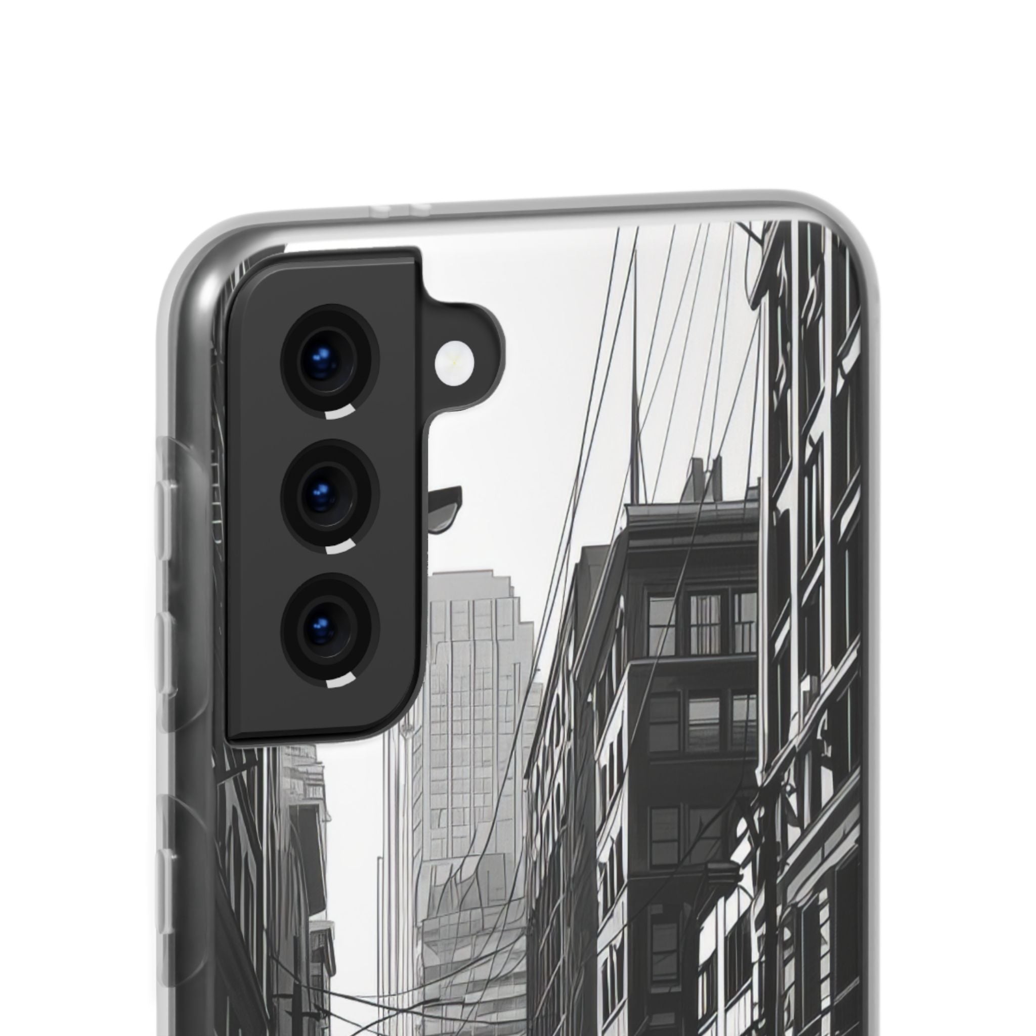 Urban Cityscape Line Perspective Samsung S21 - Flexi Phone Case