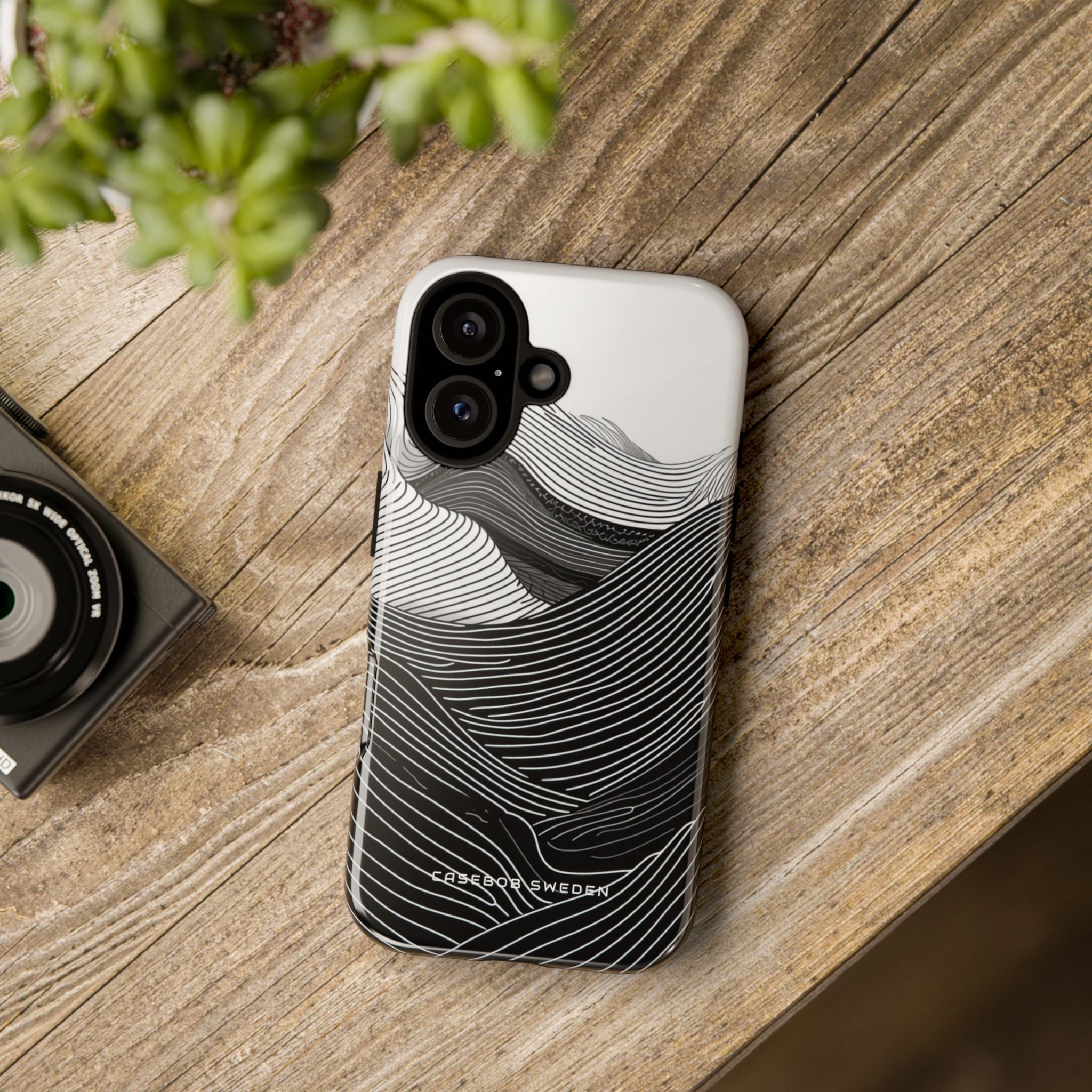 Undulating Horizon Waves iPhone 16 - Tough Phone Case