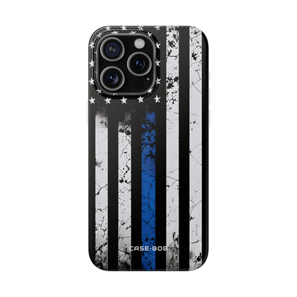 Blue Stripe Flag iPhone 15 Pro Max Case - Soft