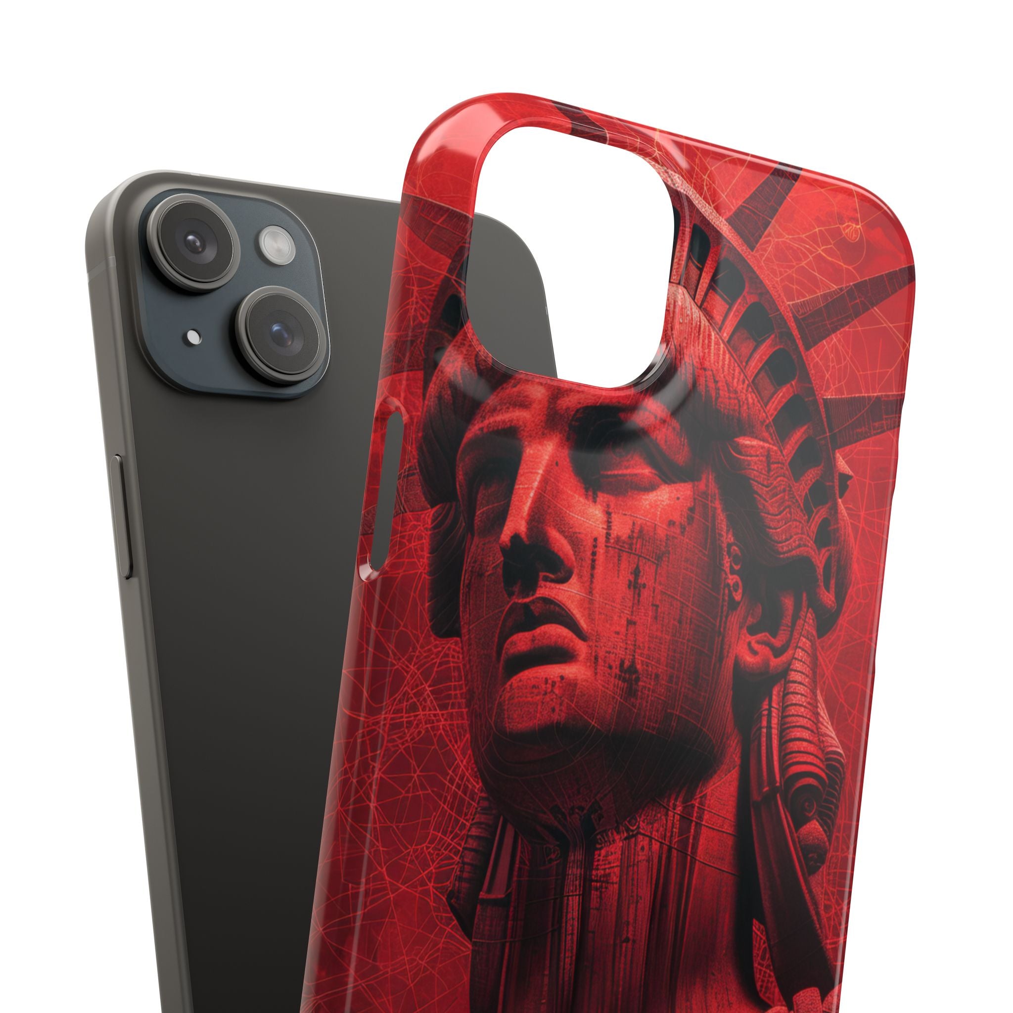 Zen Red Liberty Vision iPhone 15 - Slim Phone Case