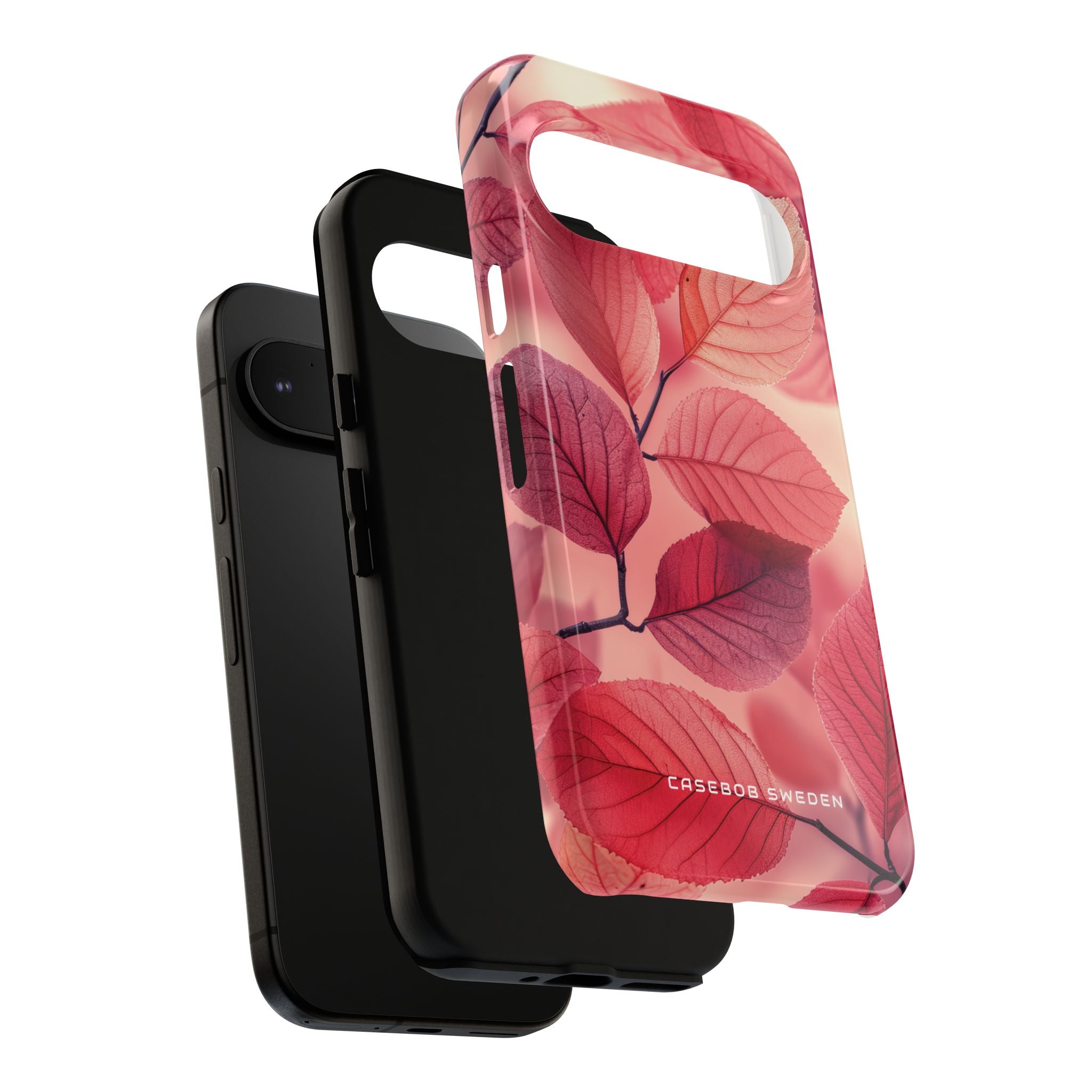 Pink and Red Leaf Harmony Google Pixel 9 - Tough Phone Case