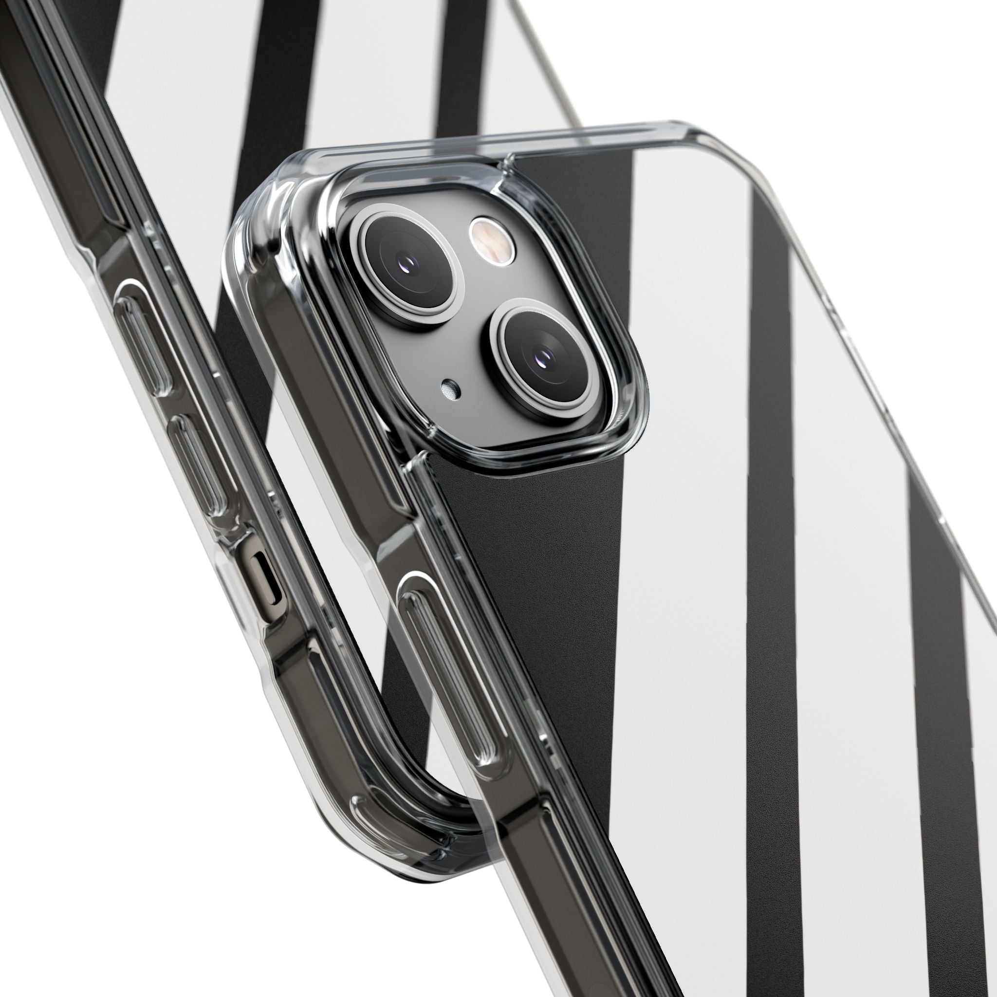 Monochrome Diagonal Symmetry iPhone Case - Impact