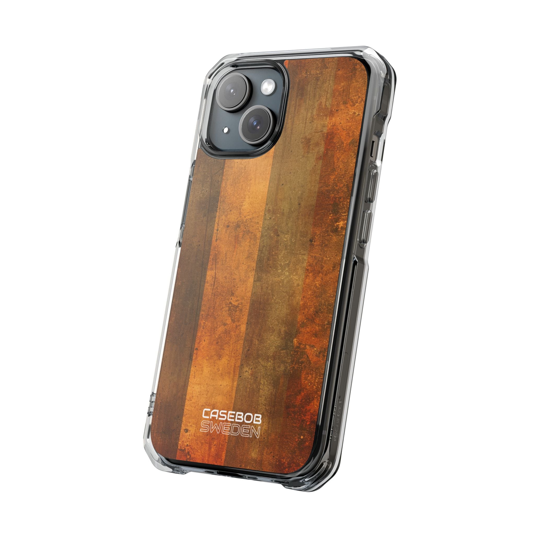 Rustic Striped Texture iPhone 15 - Impact Clear+