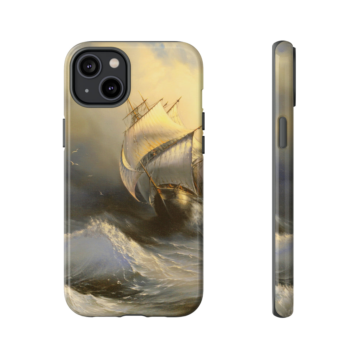 Oil painting - Ancient sailing vessel - Protective Phone Case