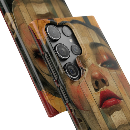 Bold Art Deco Portrait - Slim Samsung S23 Phone Case