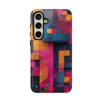 Electric Geometric Vibes - Protective Phone Case