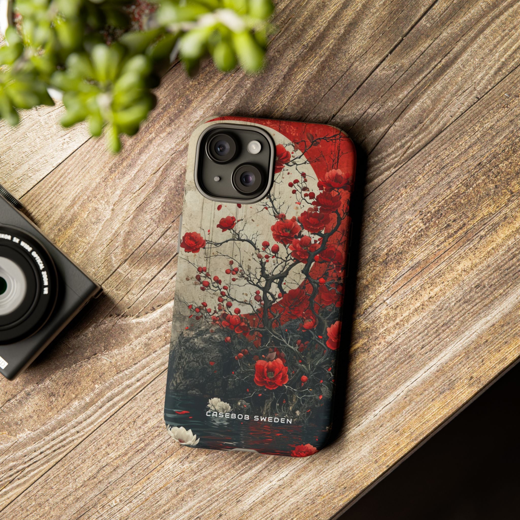 Zen Blossoms in Moonlight iPhone 15 - Tough Phone Case