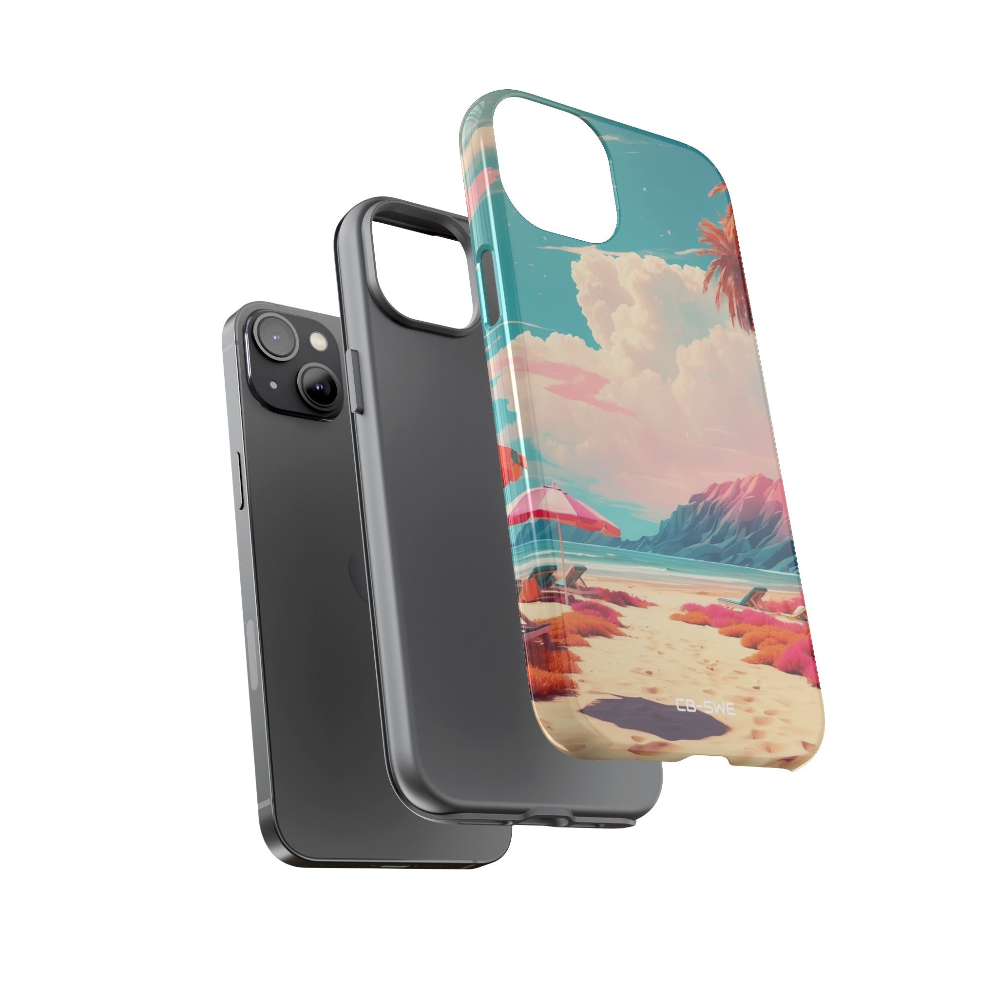 Vibrant Umbrellas Stand - iPhone Case