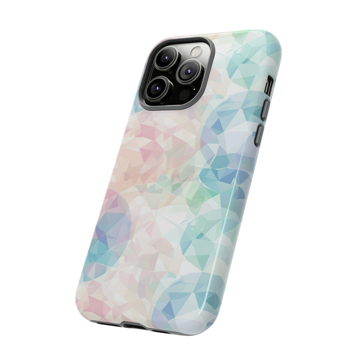 Geometric Intricacy: Pastel Precision - Protective Phone Case