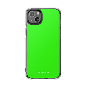 Neon Green | Phone Case for iPhone (Clear Impact Case - Magnetic)