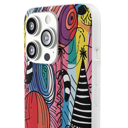 Vibrant Party Whimsy | Flexible Phone Case for iPhone