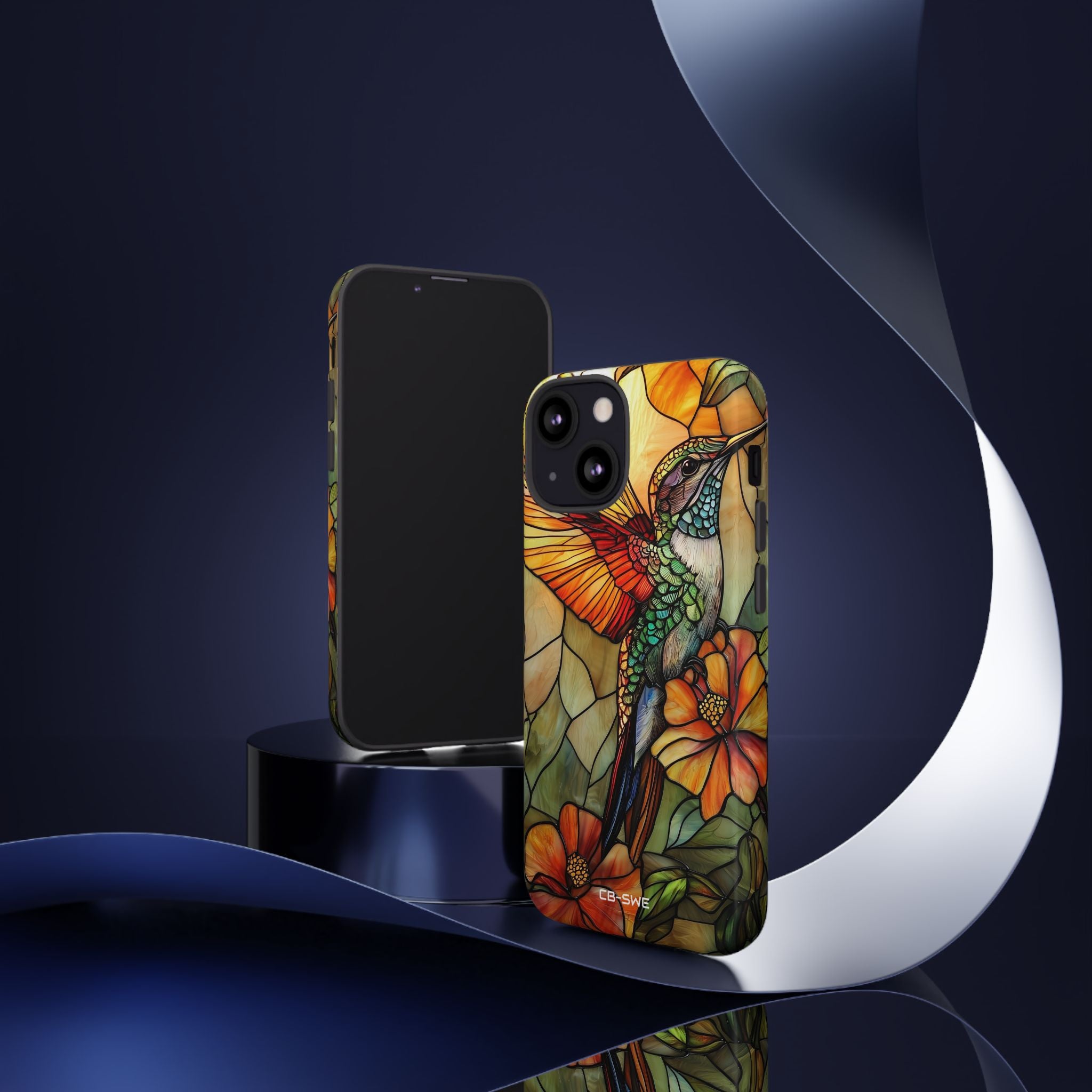 Hummingbird Dances Among Flowers - iPhone Case