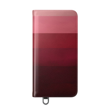Blushing Stripes - Samsung S25 Case - Wallet