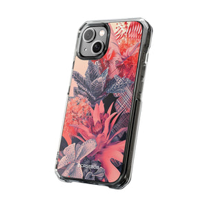 Living Coral Design | Handyhülle für iPhone (Clear Impact Case – magnetisch) 