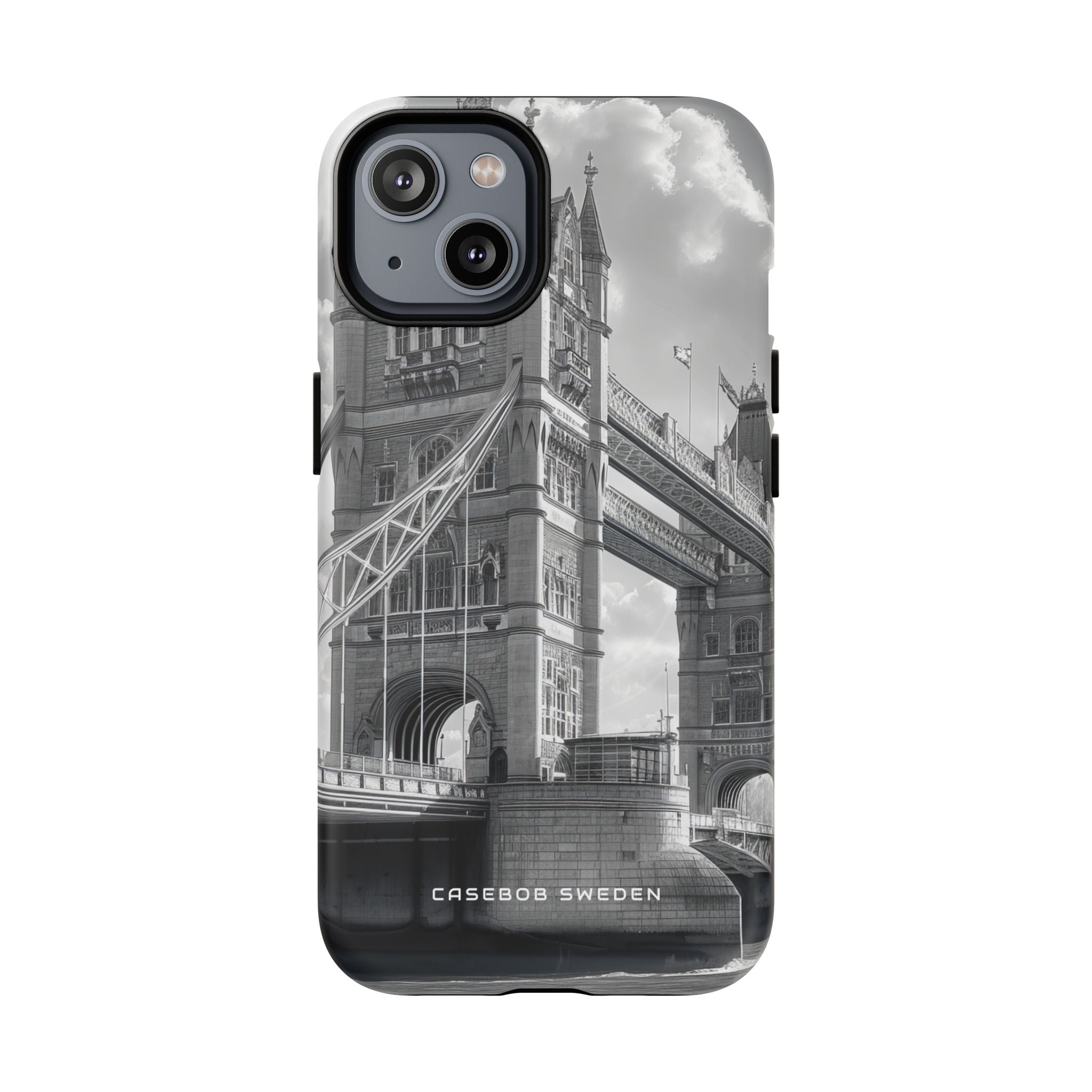 Tower Bridge Monochrome Architecture Study iPhone 14 | Tough+ Phone Case