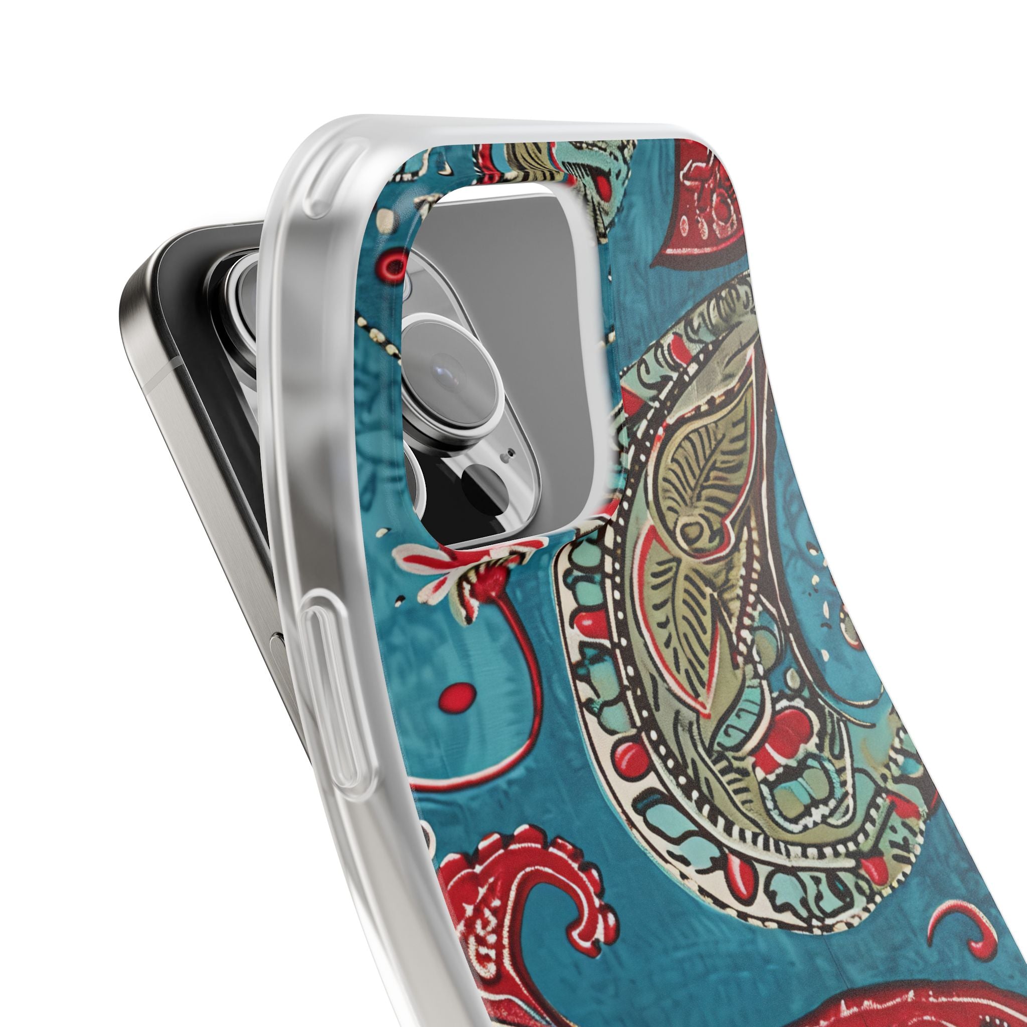 Vintage Paisley Elegance iPhone 16 - Flexi Phone Case