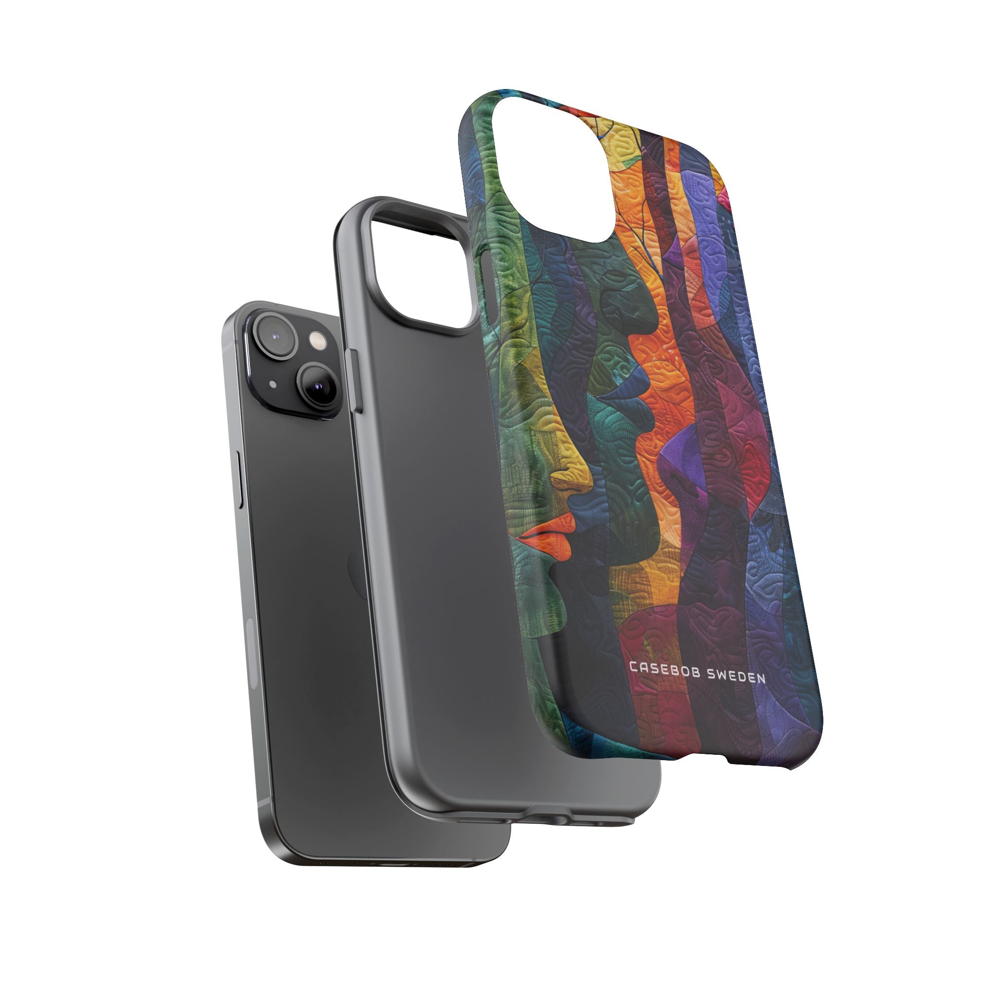 Harmonized Faces and Nature Fusion iPhone 14 - Tough Phone Case