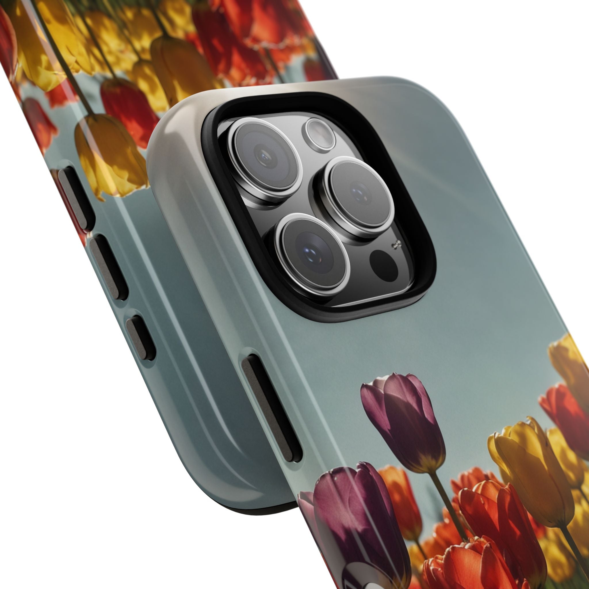Tulips Embrace Sunlight - iPhone Case