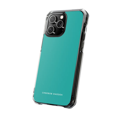 Light Sea Green iPhone 14 - Clear Impact Phone Case