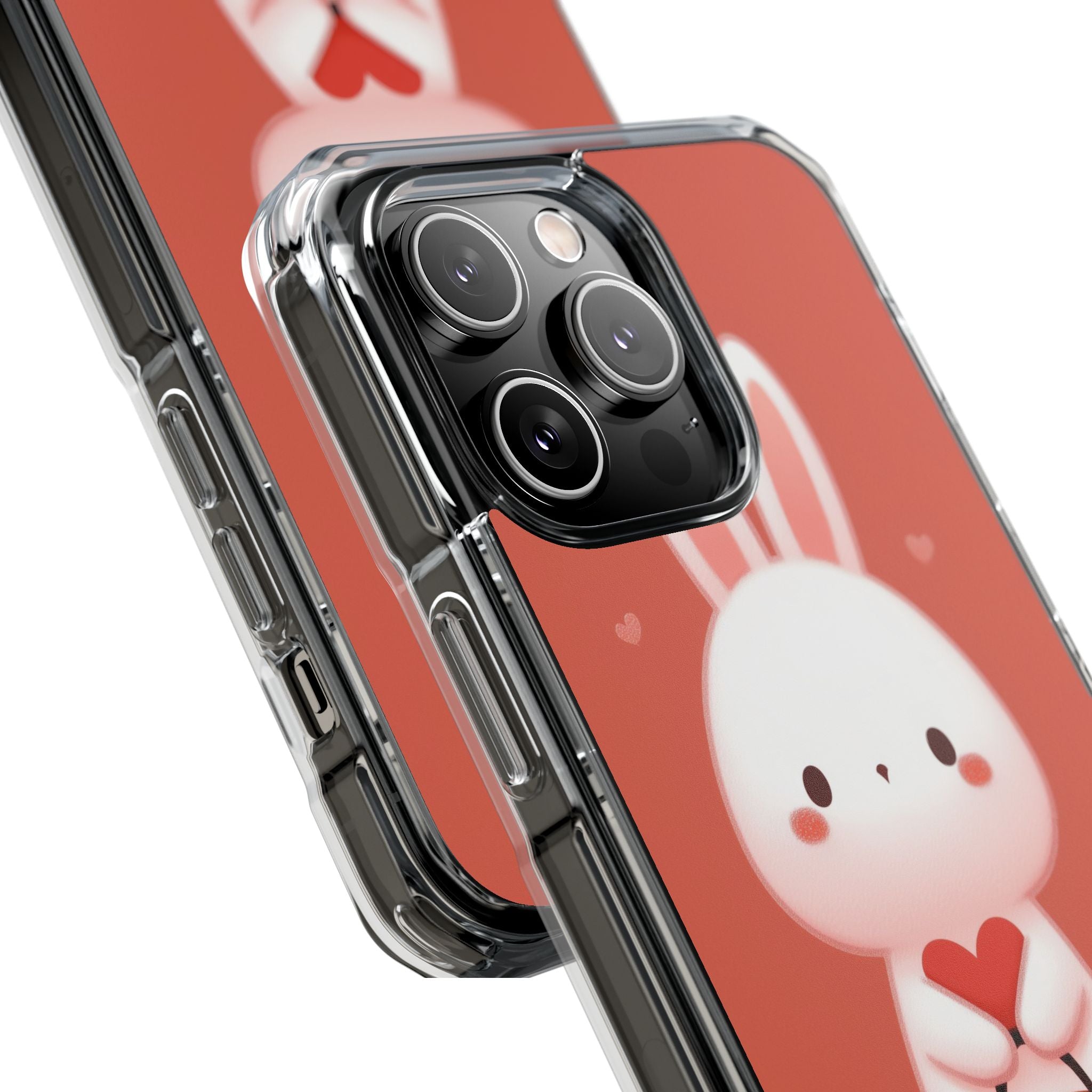 Bunny Holds Heart iPhone Case - Impact